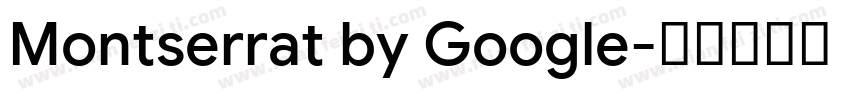 Montserrat by Google字体转换